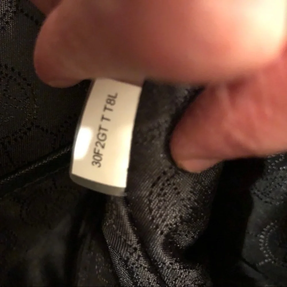 Michael kors black saffiano leather zipper bag